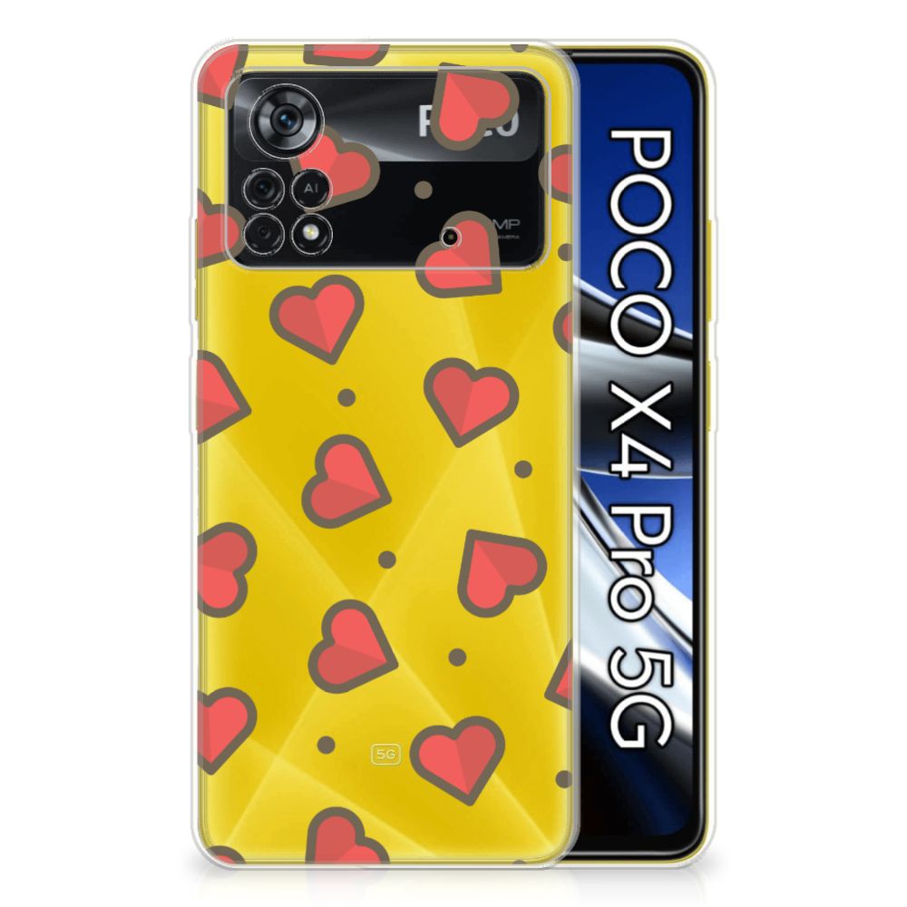Xiaomi Poco X4 Pro 5G TPU bumper Hearts B2C Telecom