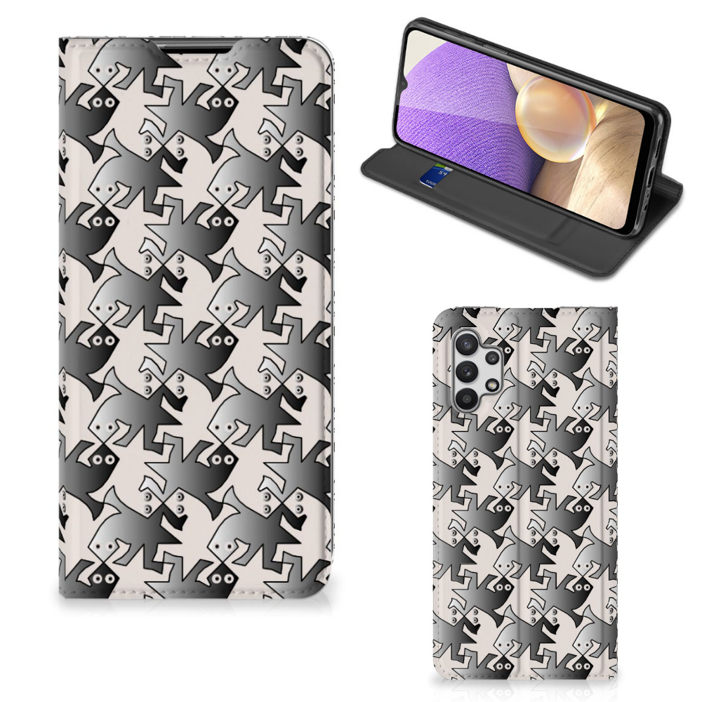 Samsung Galaxy A32 5G Hoesje maken Salamander Grey - B2C Telecom