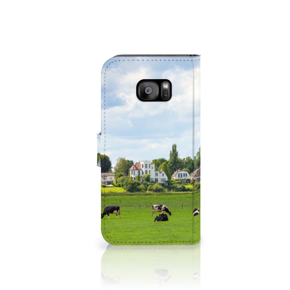 Samsung Galaxy S7 Edge Telefoonhoesje met Pasjes Koeien