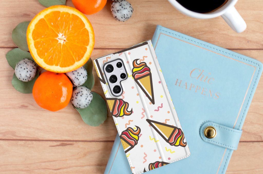 Samsung Galaxy S22 Ultra Flip Style Cover Icecream - B2C Telecom