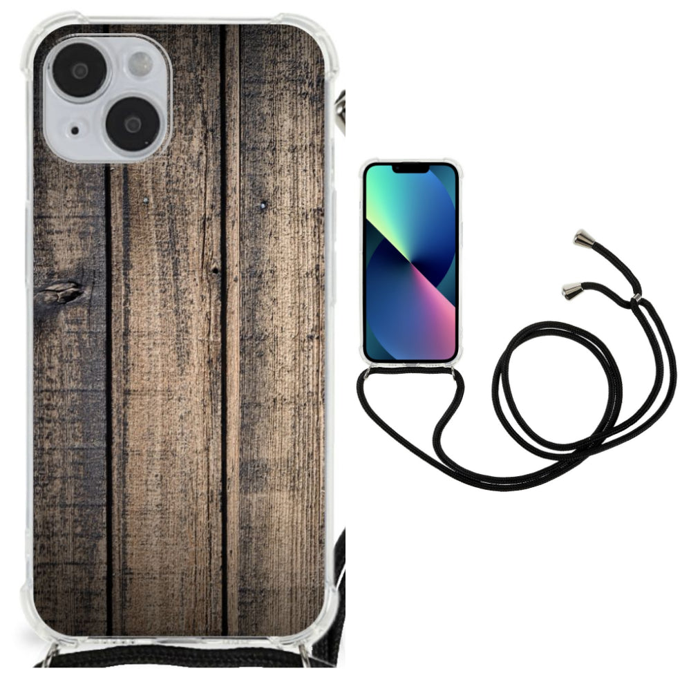 iPhone 14 Plus Stevig Telefoonhoesje Steigerhout