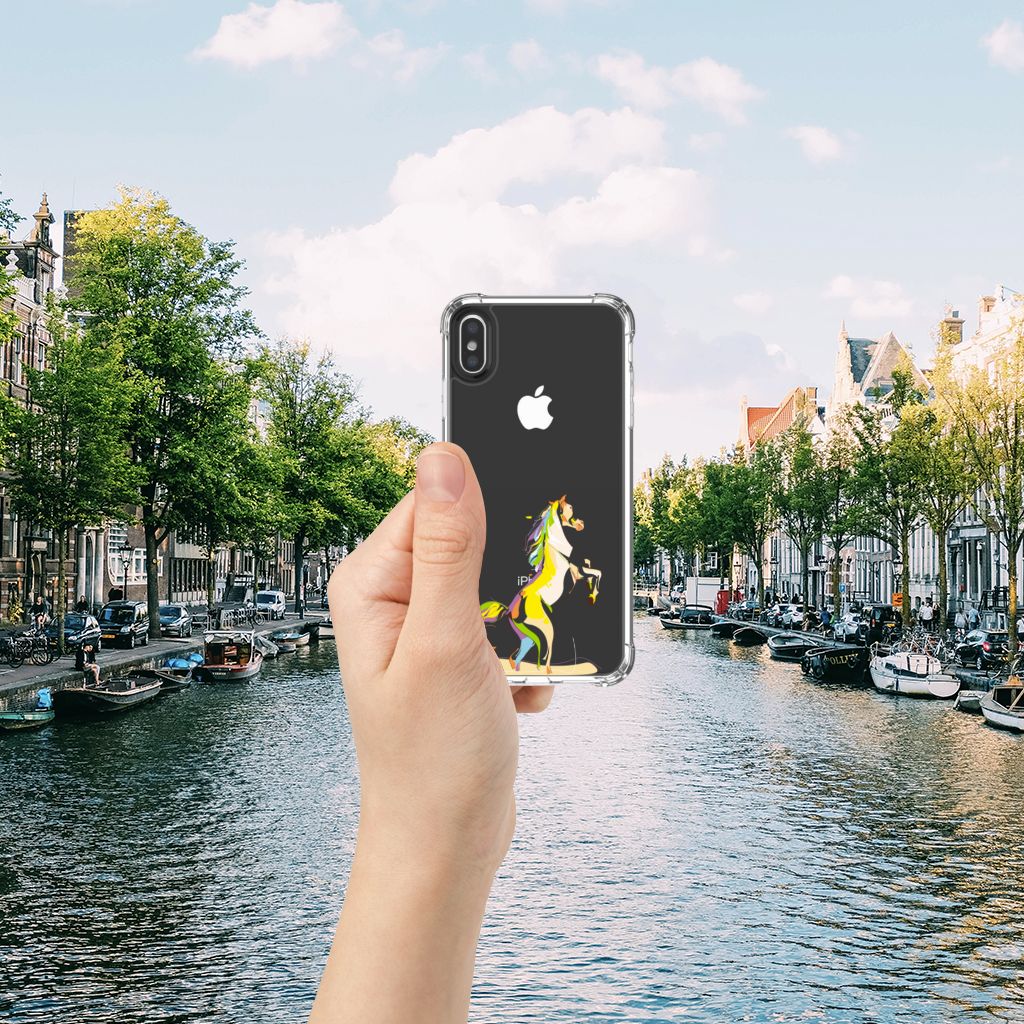 Apple iPhone X | Xs Stevig Bumper Hoesje Horse Color