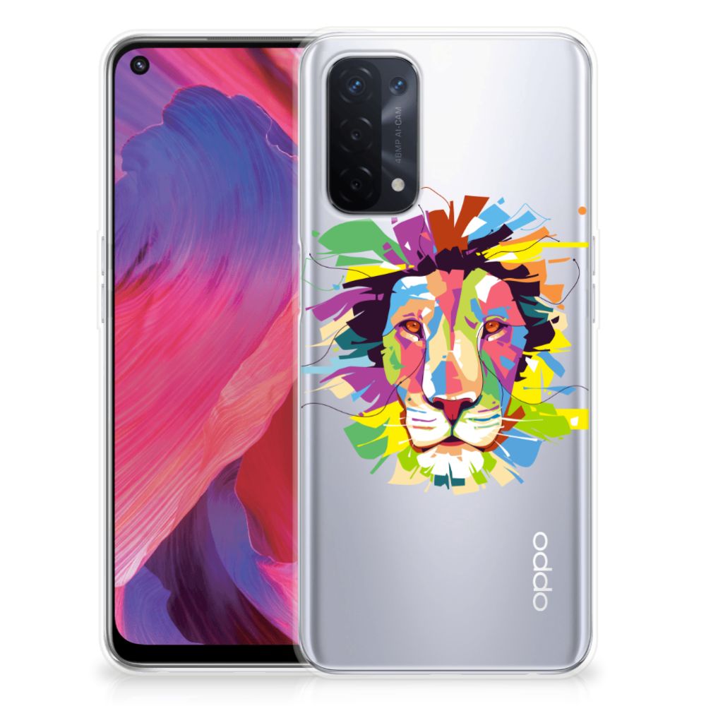 OPPO A93 5G Telefoonhoesje met Naam Lion Color