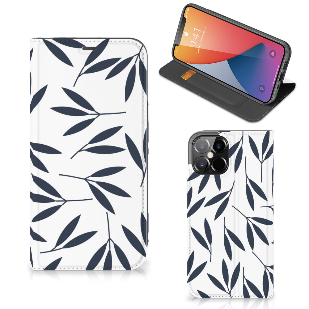 iPhone 12 Pro Max Smart Cover Leaves Blue - B2C Telecom