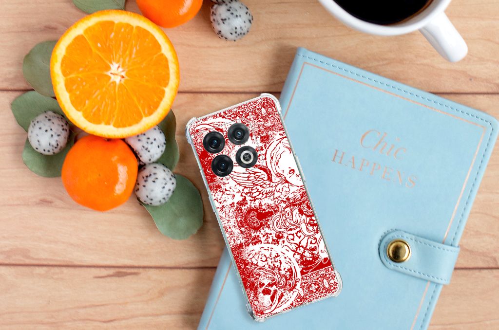 Extreme Case OnePlus 10 Pro Angel Skull Rood B2C Telecom