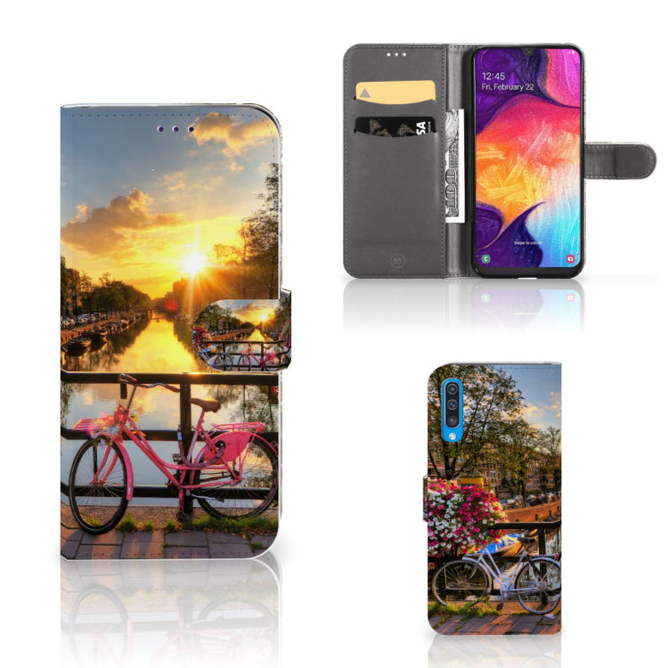 Samsung Galaxy A50 Flip Cover Amsterdamse Grachten