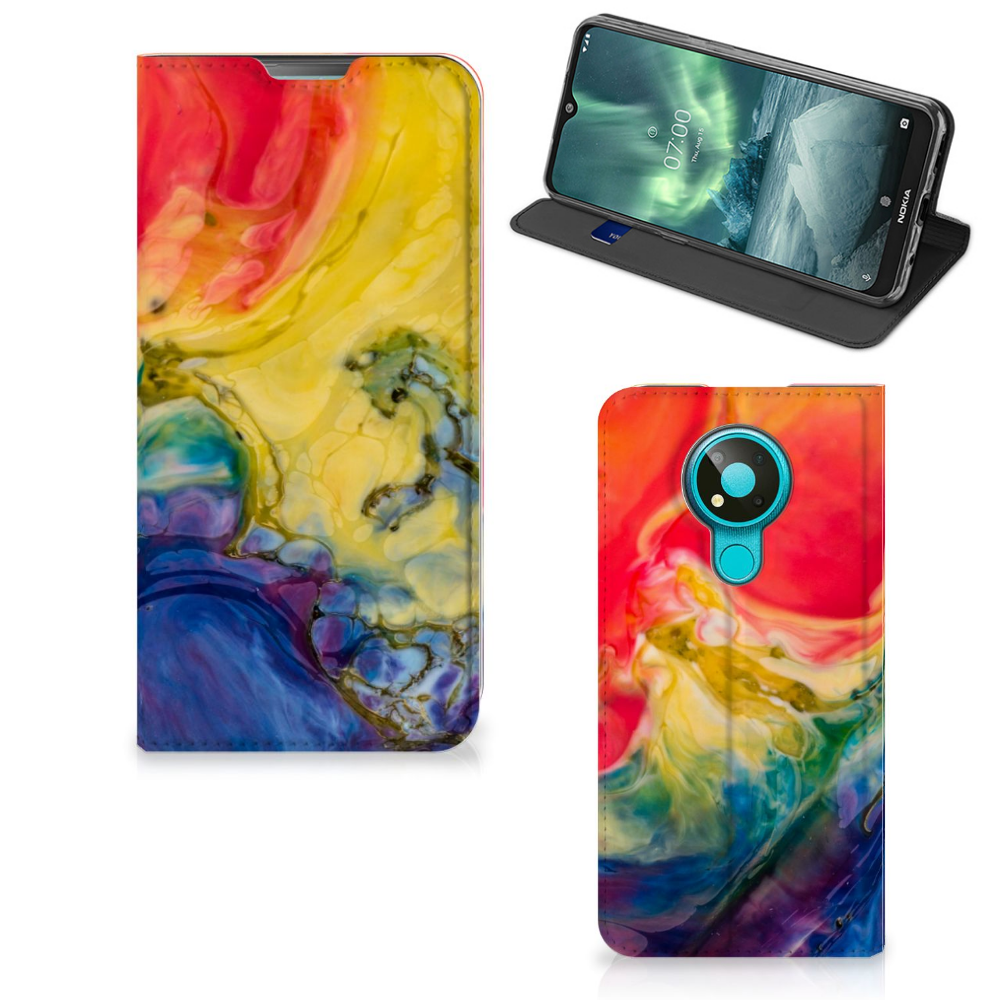 Bookcase Nokia 3.4 Watercolor Dark - B2C Telecom