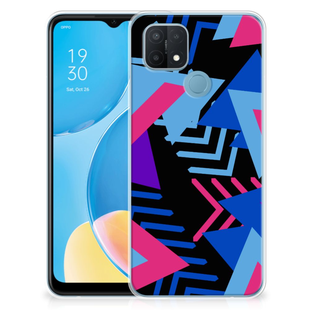 OPPO A15 TPU Hoesje Funky Triangle B2C Telecom