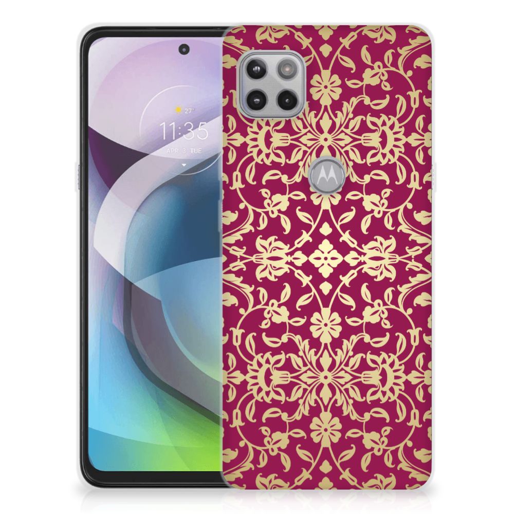 Siliconen Hoesje Motorola Moto G 5G Barok Pink B2C Telecom