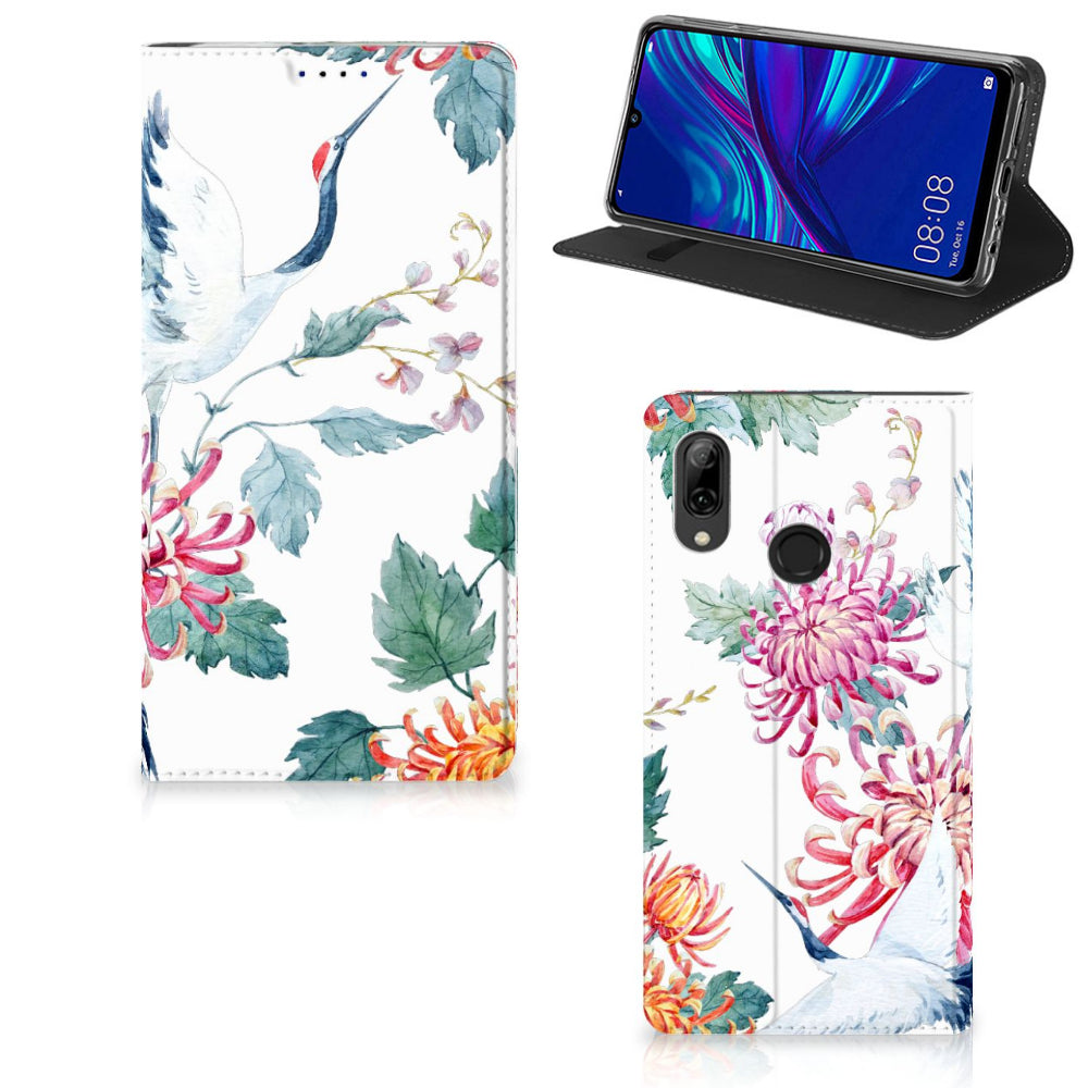 Huawei P Smart (2019) Hoesje maken Bird Flowers