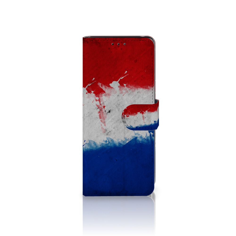 Sony Xperia L4 Bookstyle Case Nederland met artistiek ontwerp van de Nederlandse vlag.