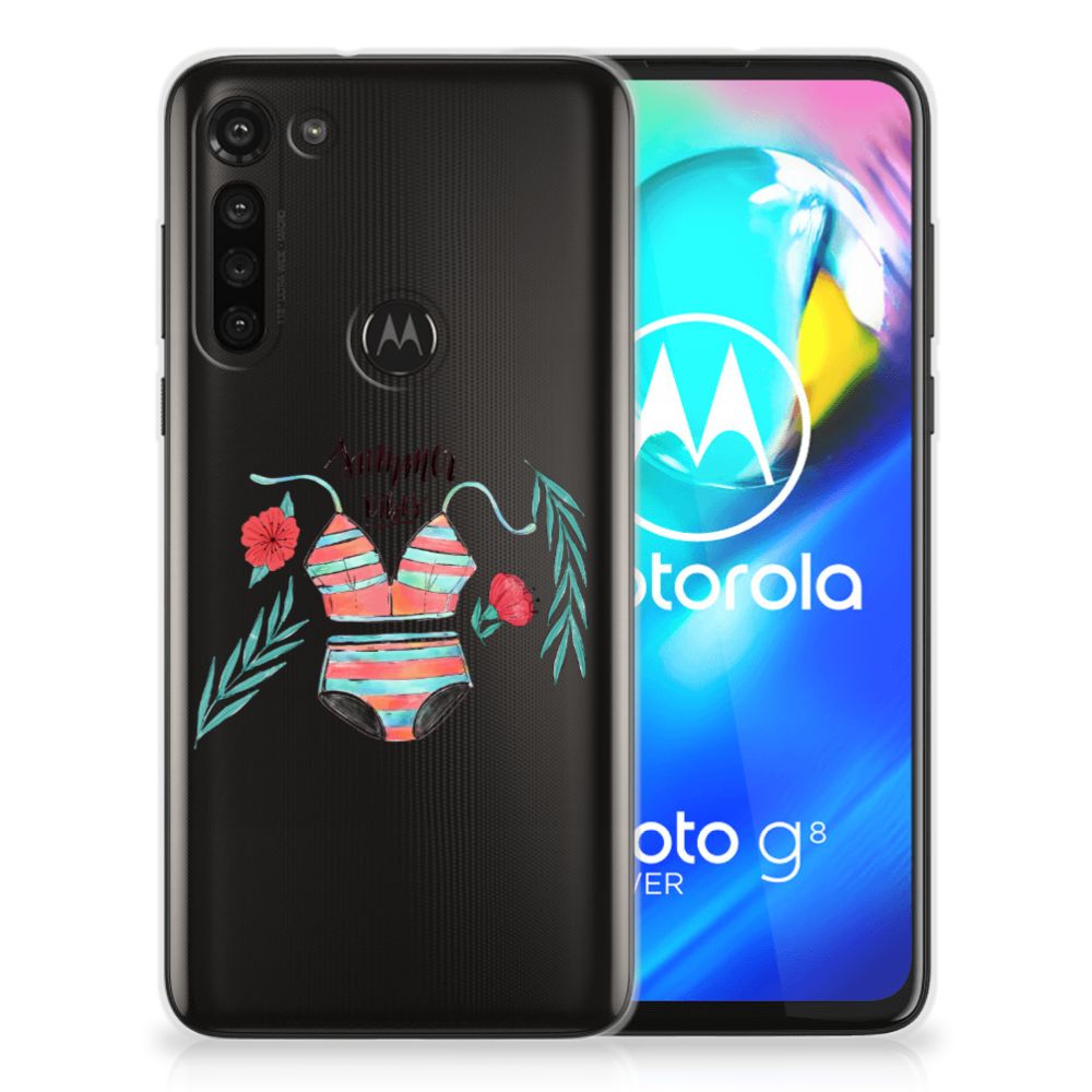 Motorola Moto G8 Power Telefoonhoesje met Naam Boho Summer B2C Telecom