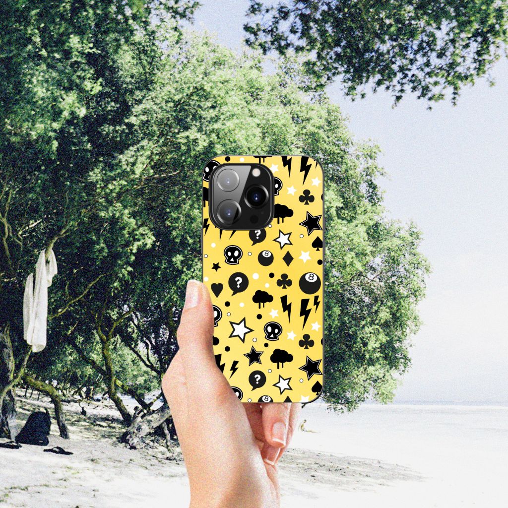 Telefoonhoesje iPhone 14 Pro Punk Geel B2C Telecom