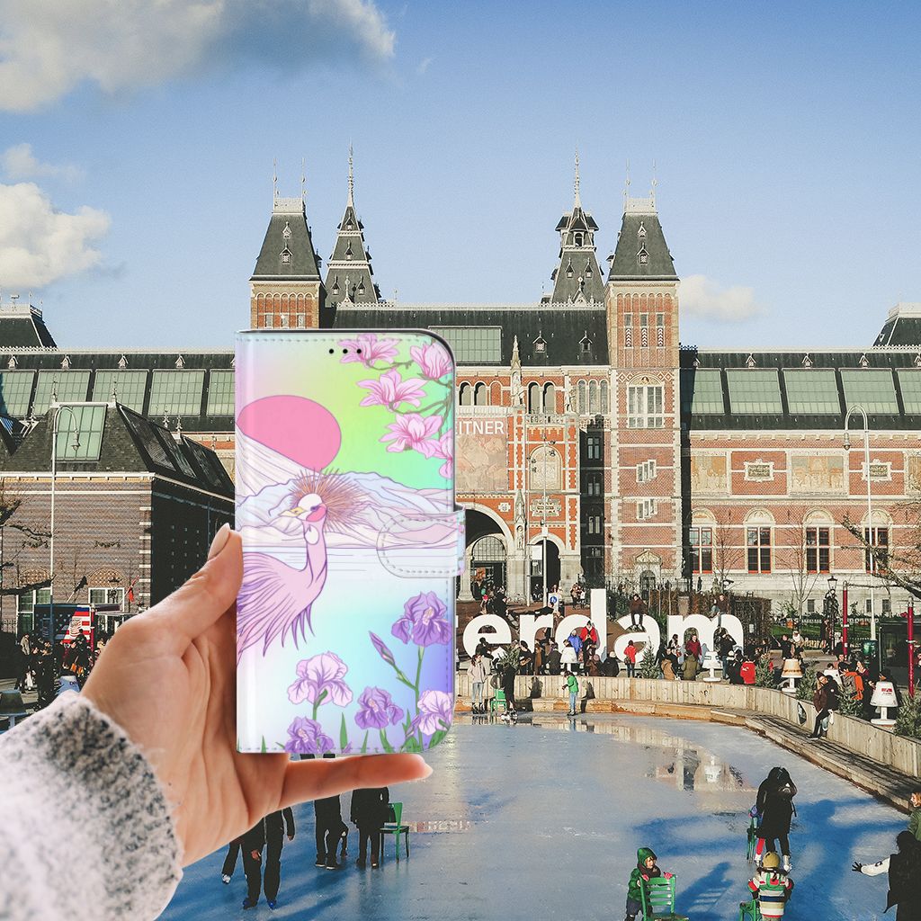 iPhone 13 Pro Max Telefoonhoesje met Pasjes Bird in hand voor het Rijksmuseum in Amsterdam. 🌸