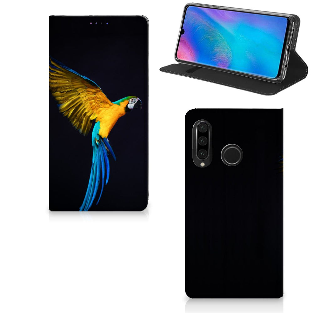 Huawei P30 Lite New Edition Hoesje maken Papegaai