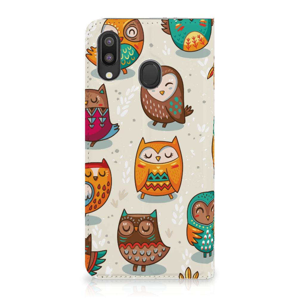 Samsung Galaxy M20 Hoesje maken Vrolijke Uilen