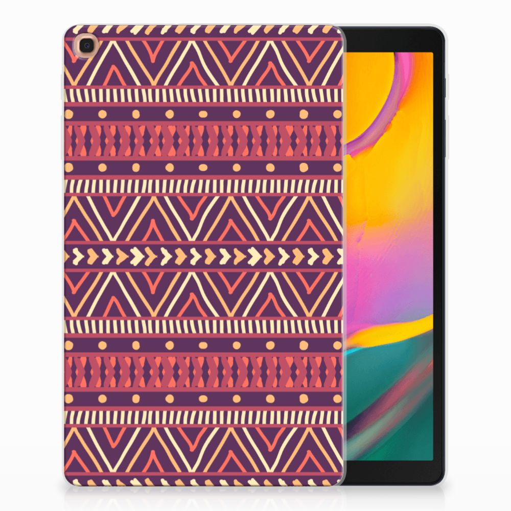 Samsung Galaxy Tab A 10.1 (2019) Hippe Hoes Aztec Paars