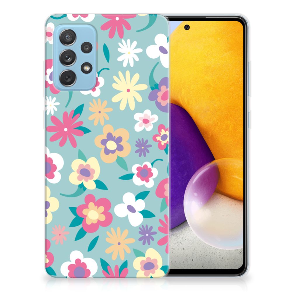 Samsung Galaxy A72 TPU Case Flower Power