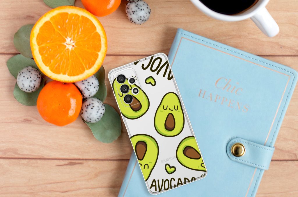 Samsung Galaxy A73 5G Telefoonhoesje met Naam Avocado Singing B2C Telecom