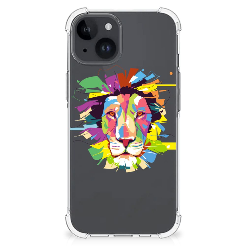 iPhone 15 Plus Stevig Bumper Hoesje Lion Color B2C Telecom