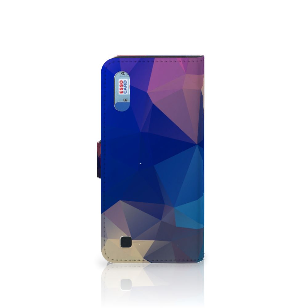 Samsung Galaxy M10 Book Case Polygon Dark