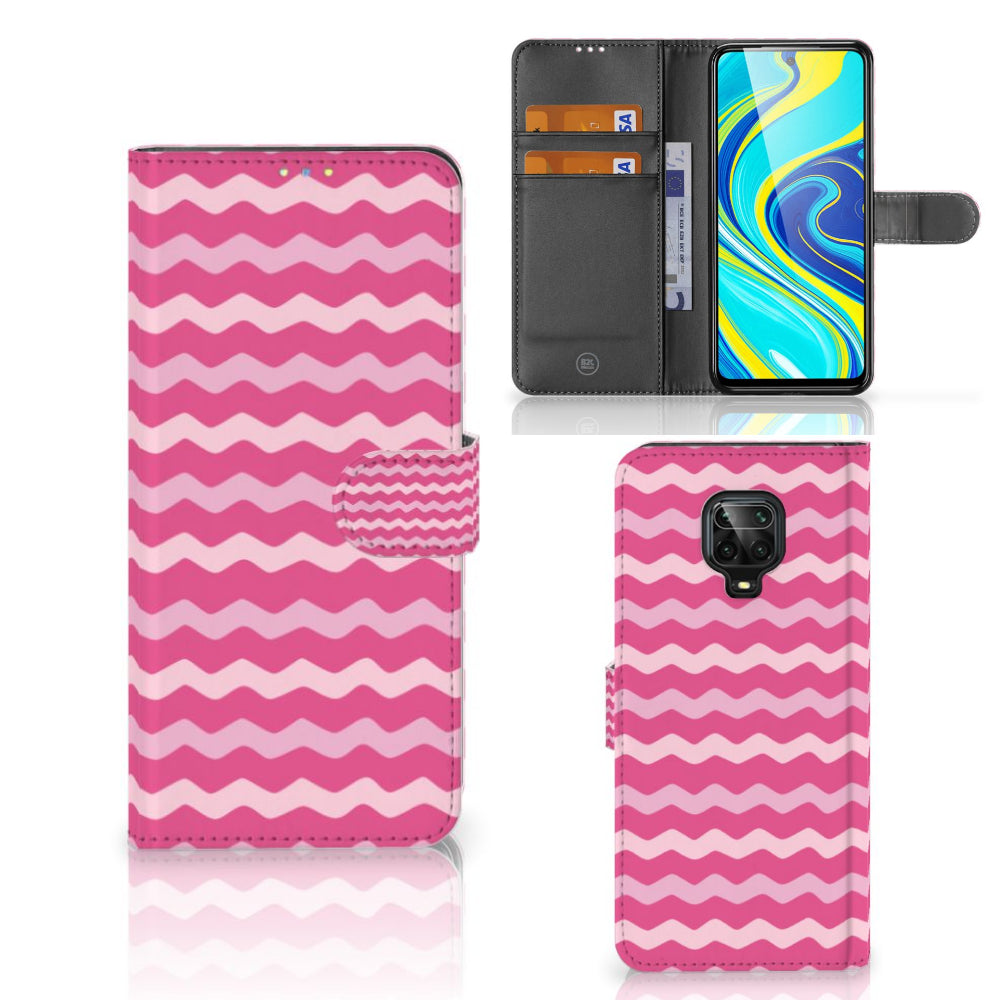 Xiaomi Redmi Note 9 Pro | Note 9S Telefoon Hoesje Waves Pink