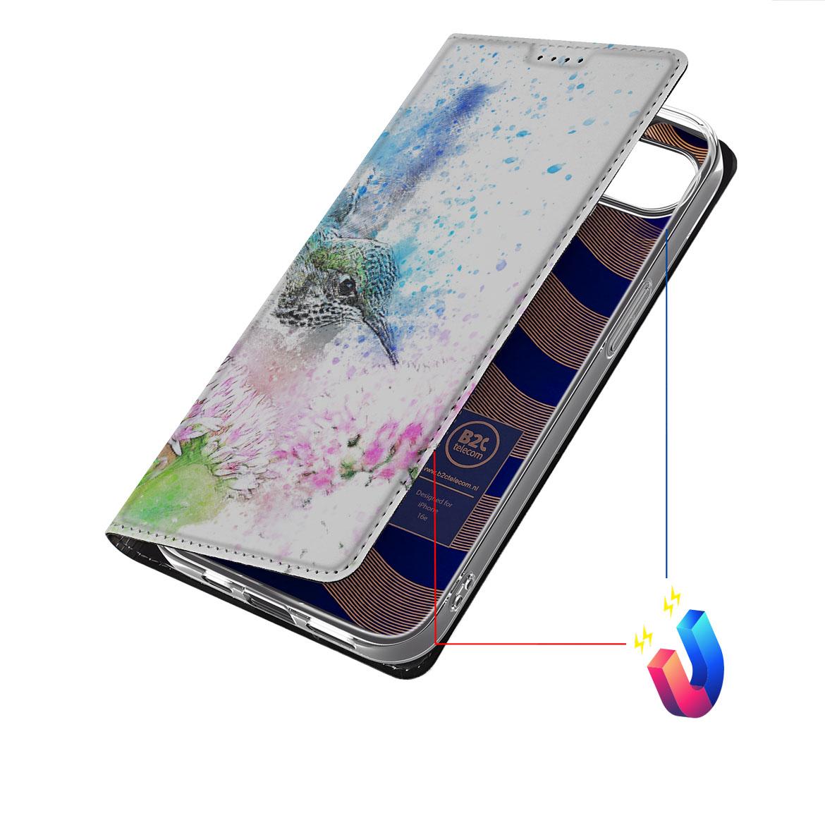 Bookcase voor Apple iPhone 16e Vogel - Vogel design - Afbeelding 6