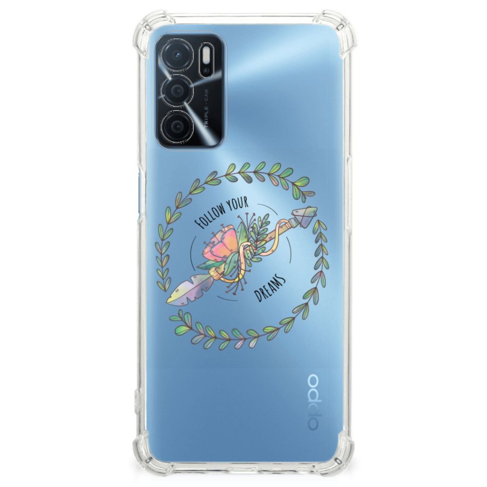 OPPO A16 | A16s | A54s Stevig Bumper Hoesje Boho Dreams