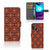 Motorola Moto E20 | E30 | E40 Telefoon Hoesje Batik Brown
