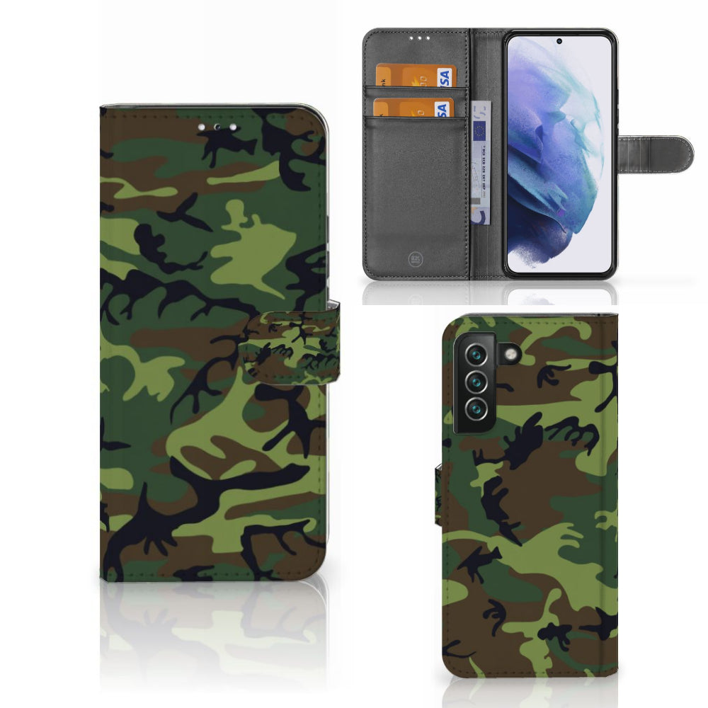 Samsung Galaxy S22 Plus Telefoon Hoesje Army Dark