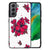 Samsung Galaxy S21FE Bloemen Hoesje Blossom Red B2C Telecom