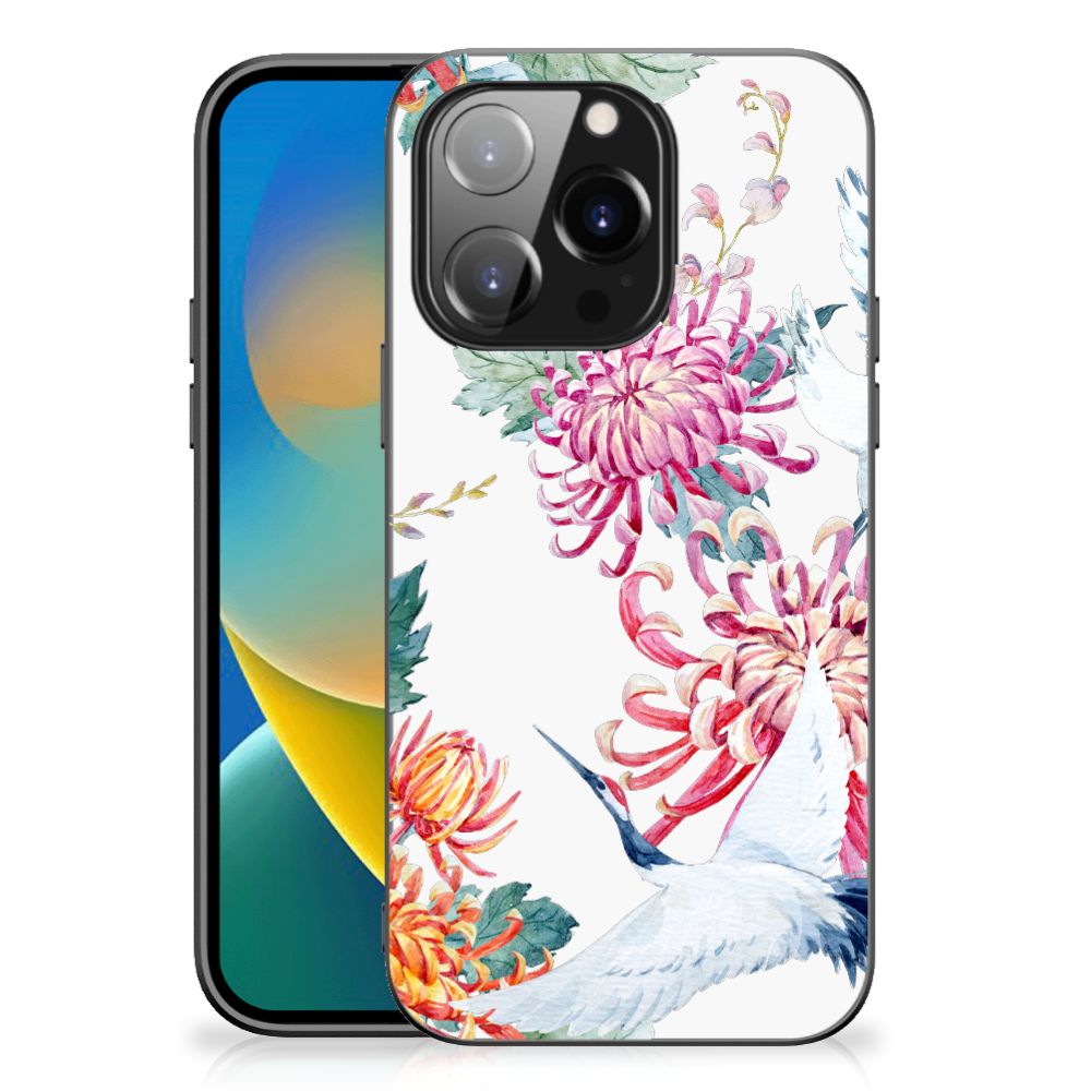 iPhone 14 Pro Dierenprint Telefoonhoesje Bird Flowers B2C Telecom