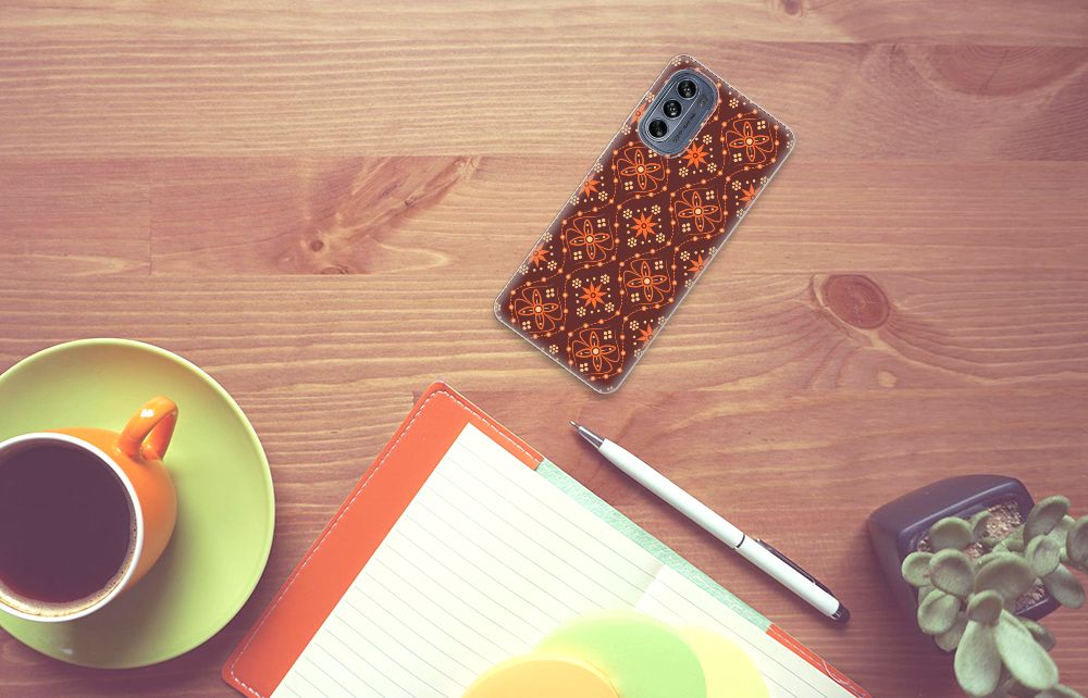 Motorola Moto G62 5G TPU bumper Batik Brown B2C Telecom