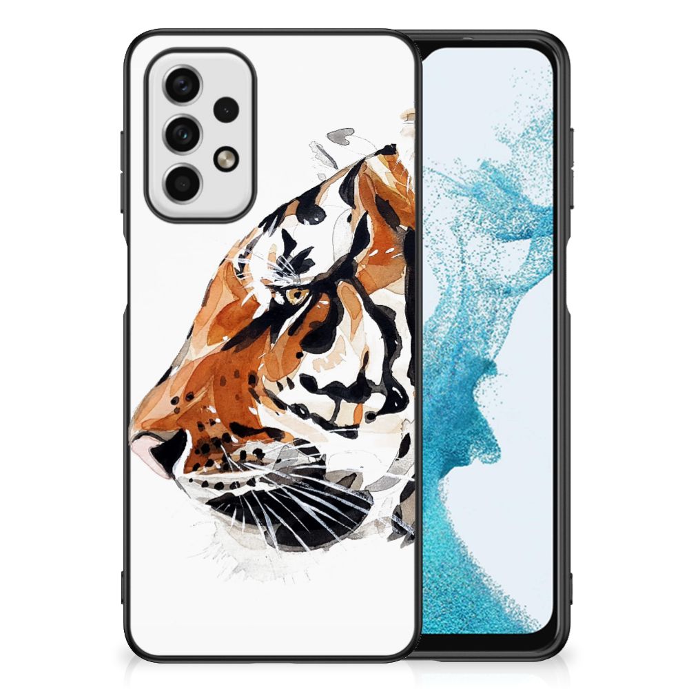 Kleurrijke Telefoonhoesje Samsung Galaxy A23 Watercolor Tiger B2C Telecom
