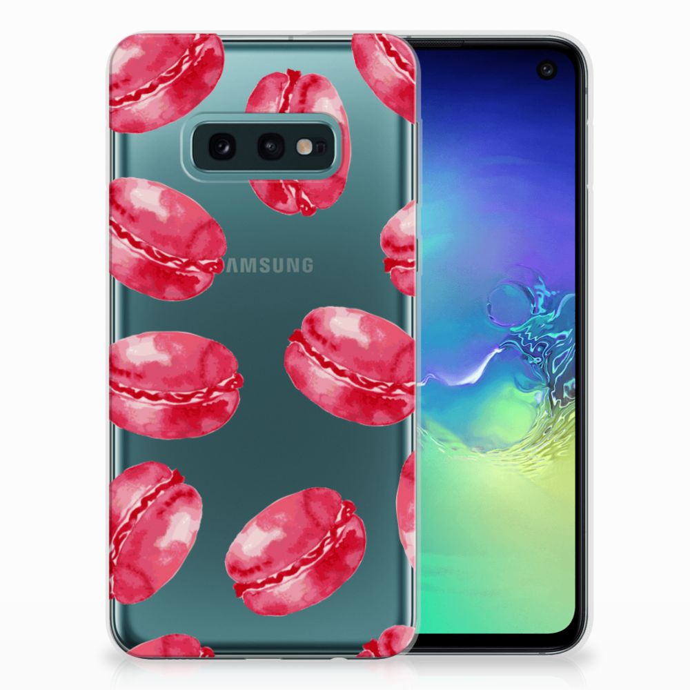 Samsung Galaxy S10e Siliconen Case Pink Macarons
