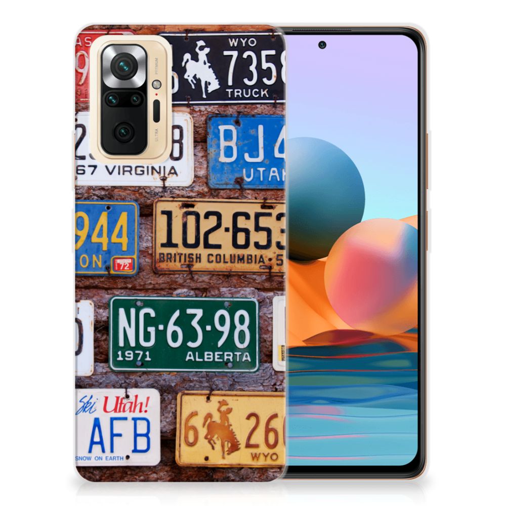 Xiaomi Redmi Note 10 Pro Siliconen Hoesje met foto Kentekenplaten B2C Telecom