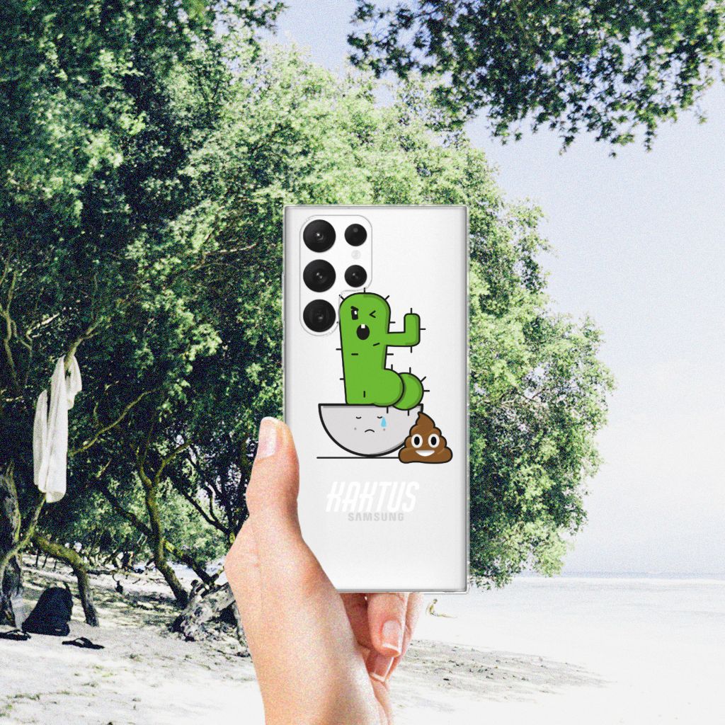 Samsung Galaxy S22 Ultra Telefoonhoesje met Naam Cactus Poo B2C Telecom