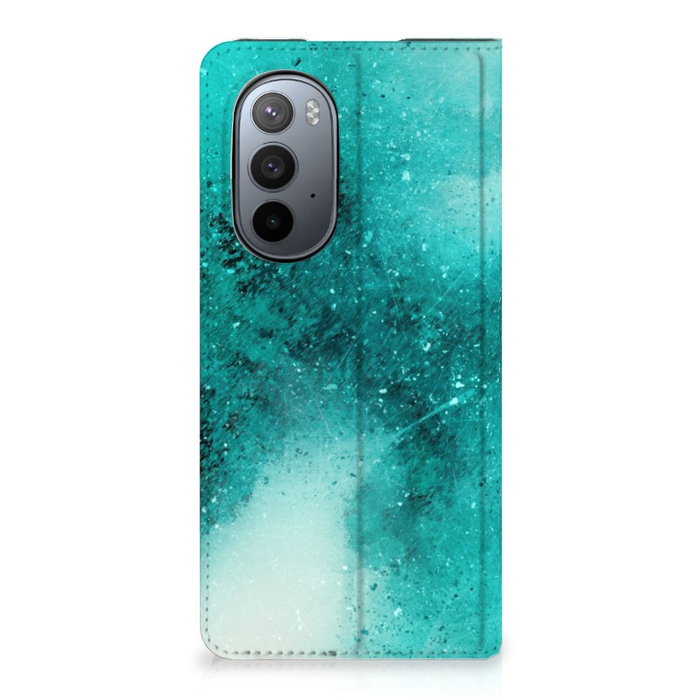 Bookcase Motorola Edge 30 Pro Painting Blue - B2C Telecom