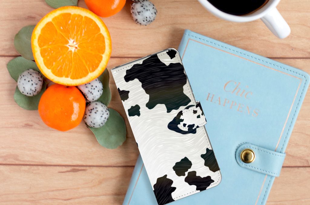 Xiaomi Redmi 10C Telefoonhoesje met Pasjes Koeienvlekken