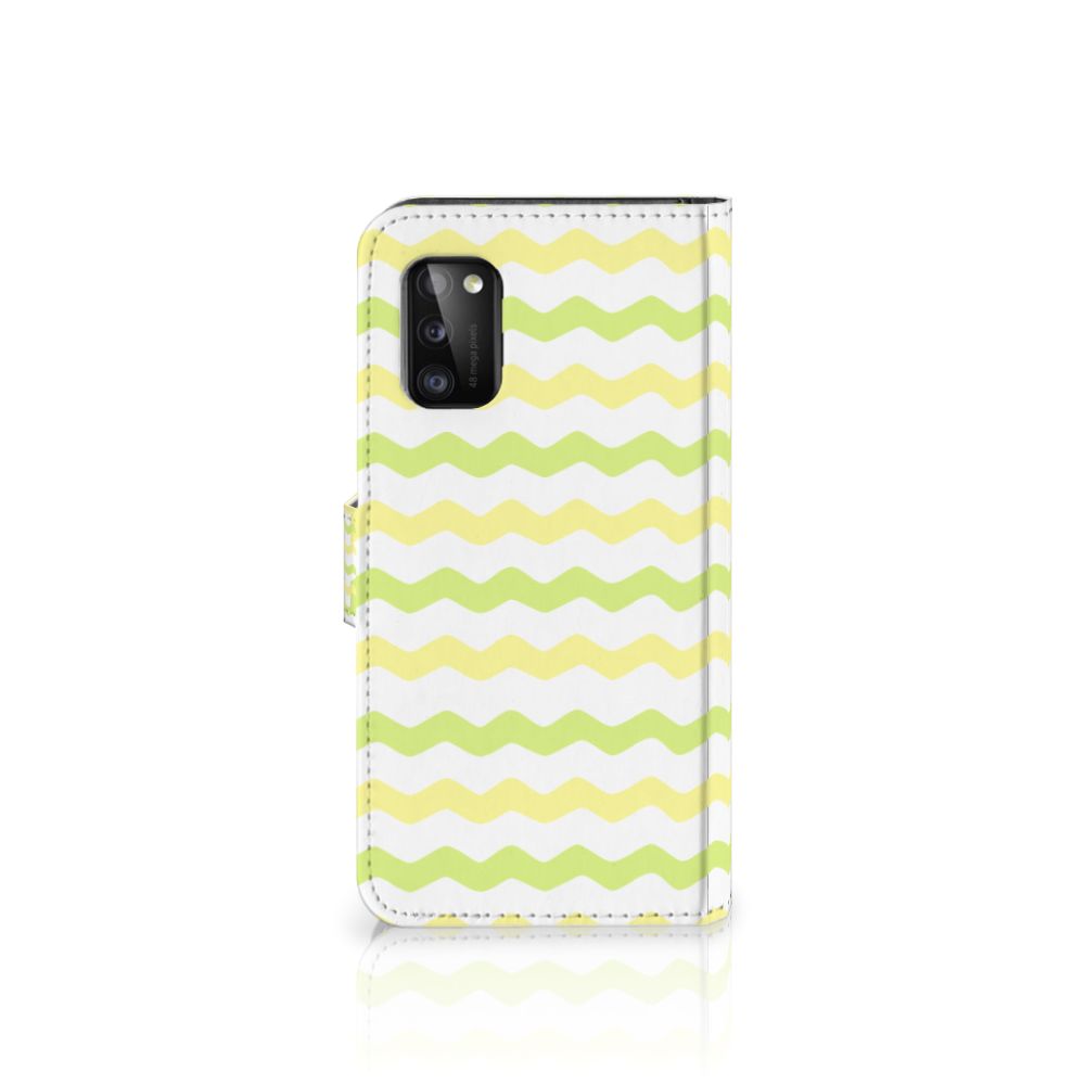 Samsung Galaxy A41 Telefoon Hoesje Waves Yellow