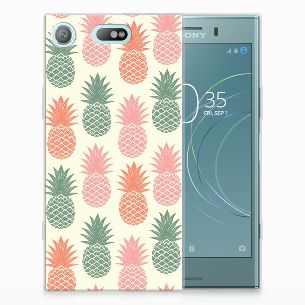 Sony Xperia XZ1 Compact Siliconen Case Ananas