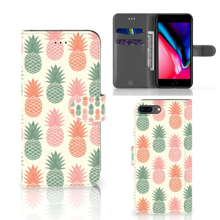 Apple iPhone 7 Plus | 8 Plus Book Cover Ananas