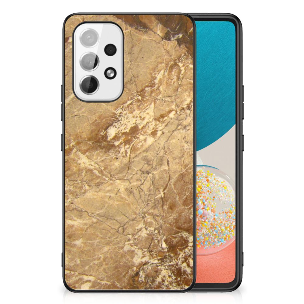 Samsung Galaxy A53 Marmeren Print Telefoonhoesje Marmer Creme