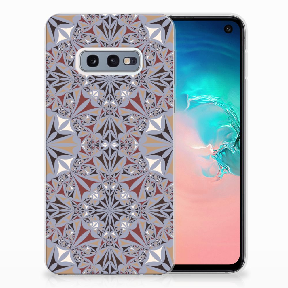Samsung Galaxy S10e TPU Siliconen Hoesje Flower Tiles