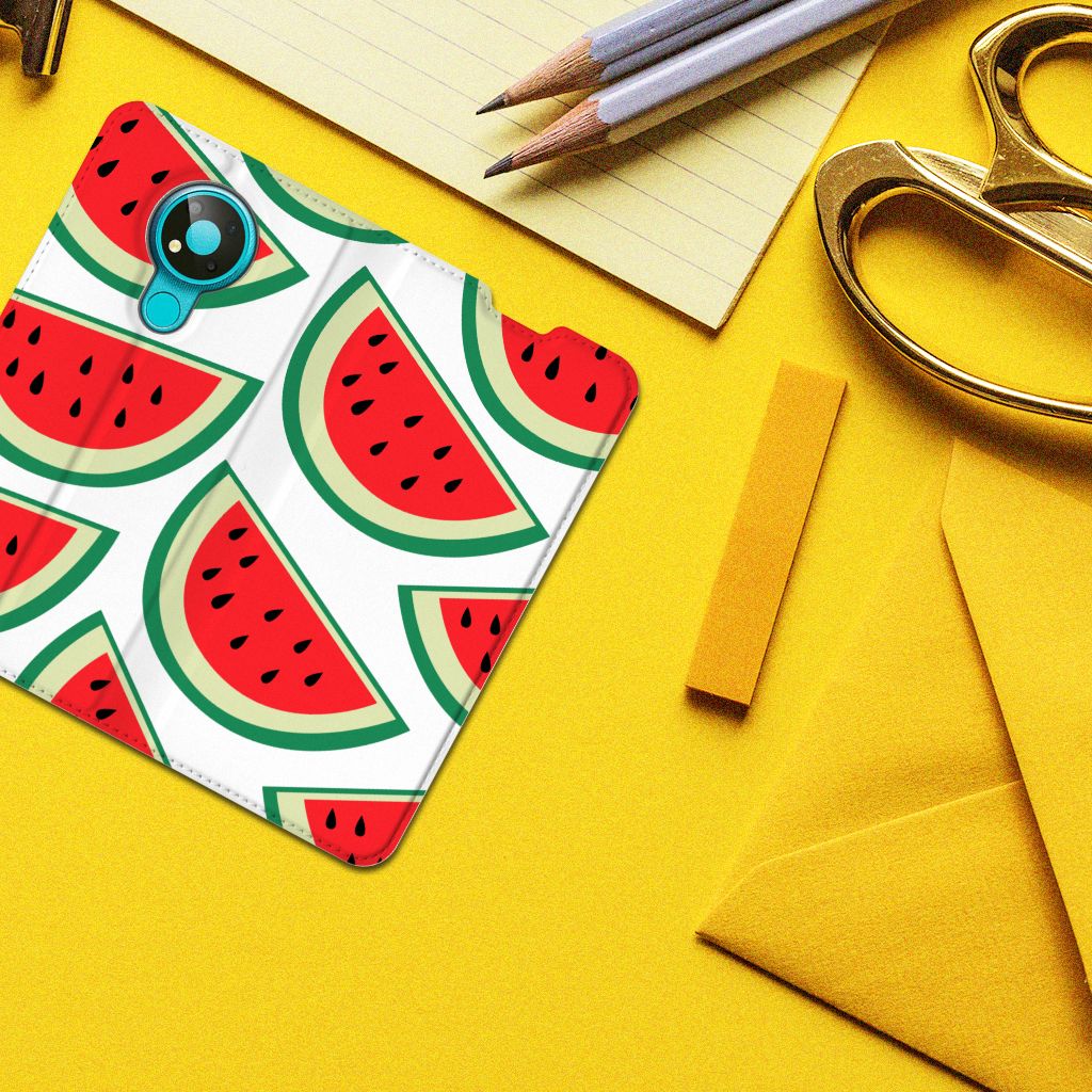 Nokia 3.4 Flip Style Cover Watermelons - B2C Telecom