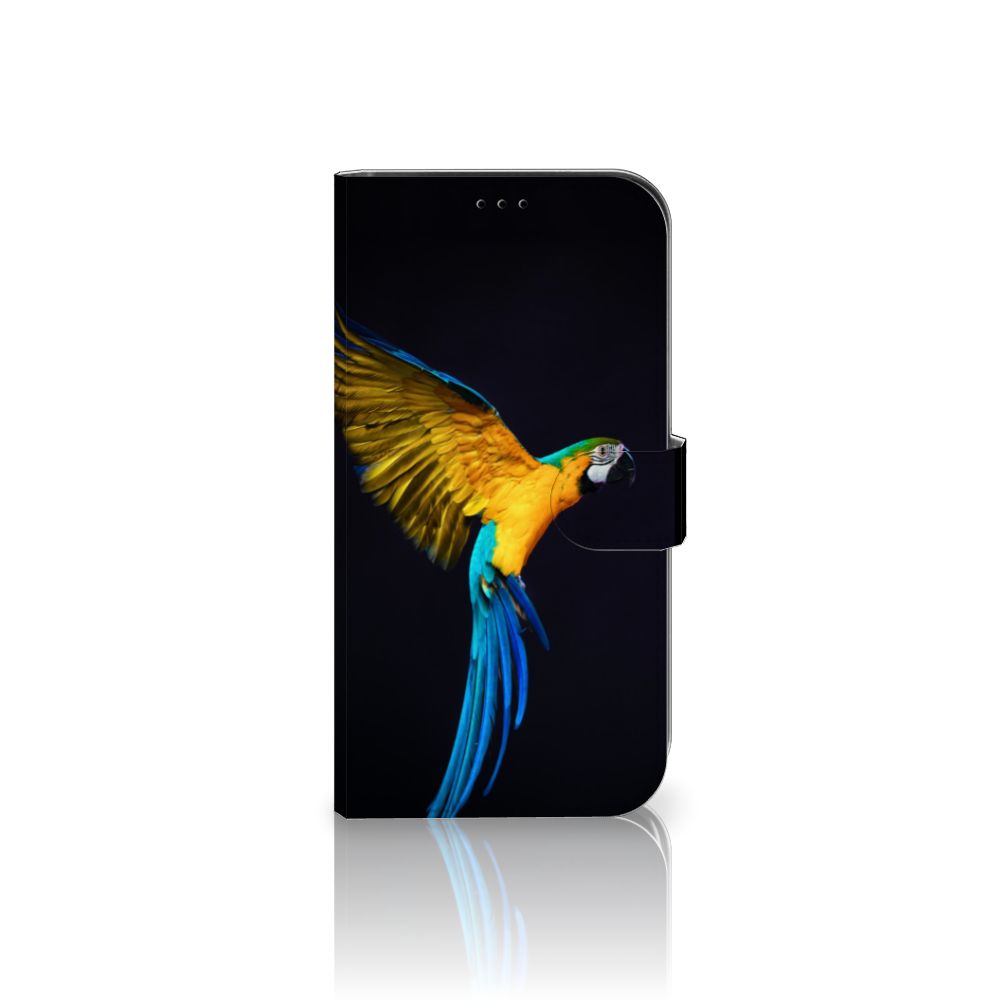 iPhone 13 Pro Max Telefoonhoesje met Pasjes Papegaai
