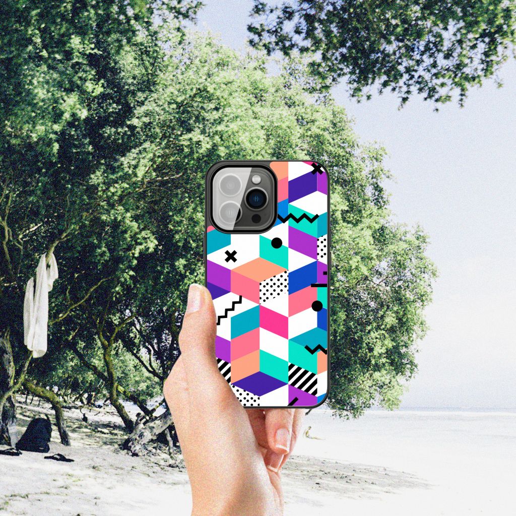 iPhone 13 Pro Backcover Blokken Kleurrijk B2C Telecom
