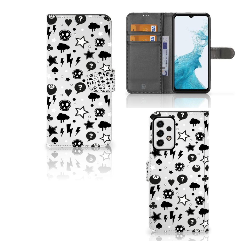Telefoonhoesje met Naam Samsung Galaxy A23 Silver Punk