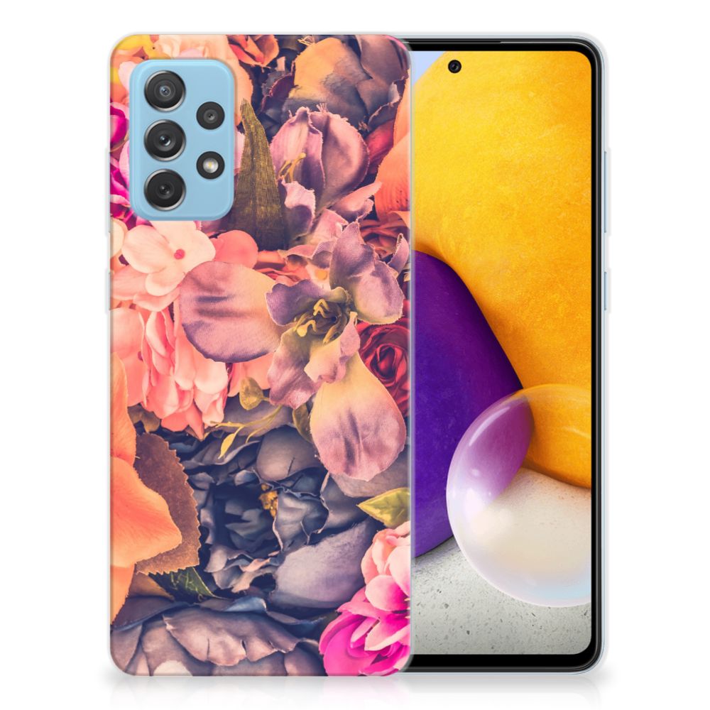 Samsung Galaxy A72 TPU Case Bosje Bloemen