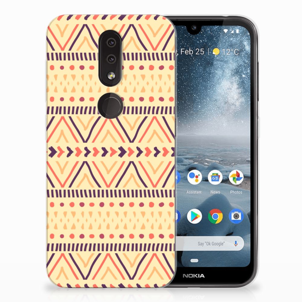 Nokia 4.2 TPU bumper Aztec Yellow